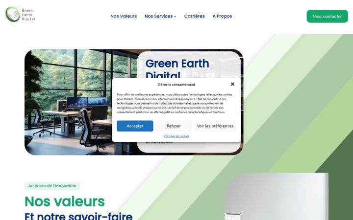 Screenshot of greenearth-digital.fr
