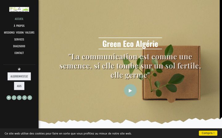 Screenshot of greeneco-algerie.com