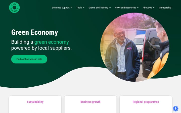 Screenshot of greeneconomy.co.uk