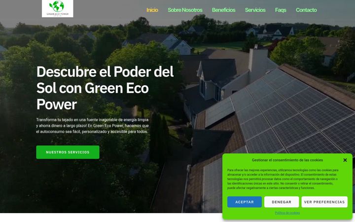 Screenshot of greenecopower.es