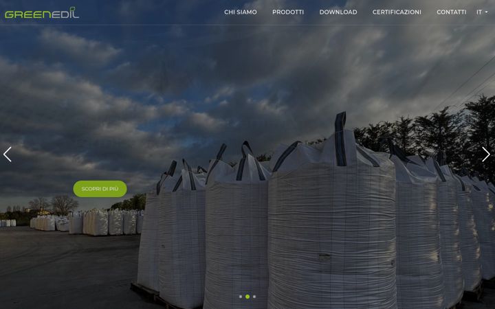 Screenshot of greenedil.com