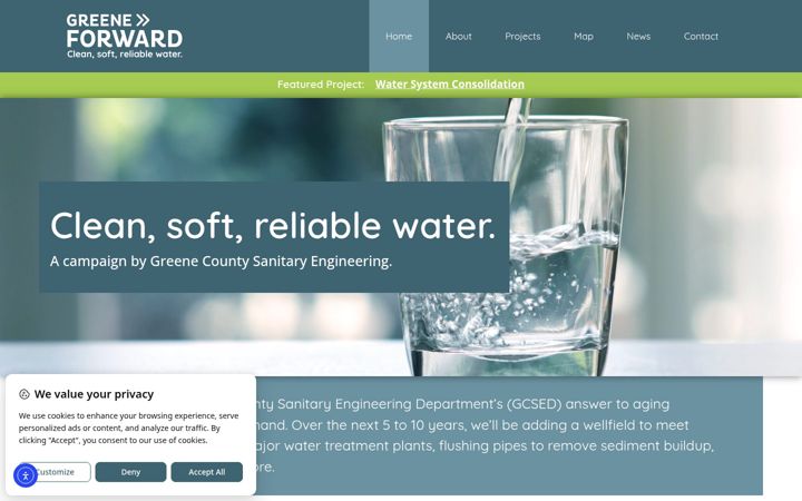 Screenshot of greeneforward.com