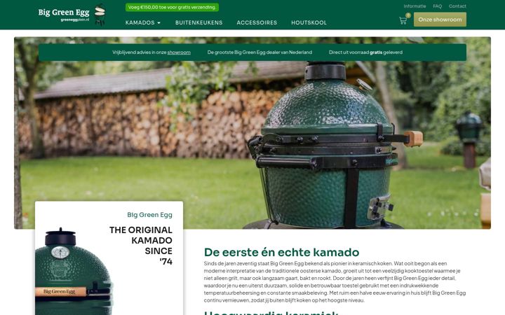 Screenshot of greeneggplein.nl