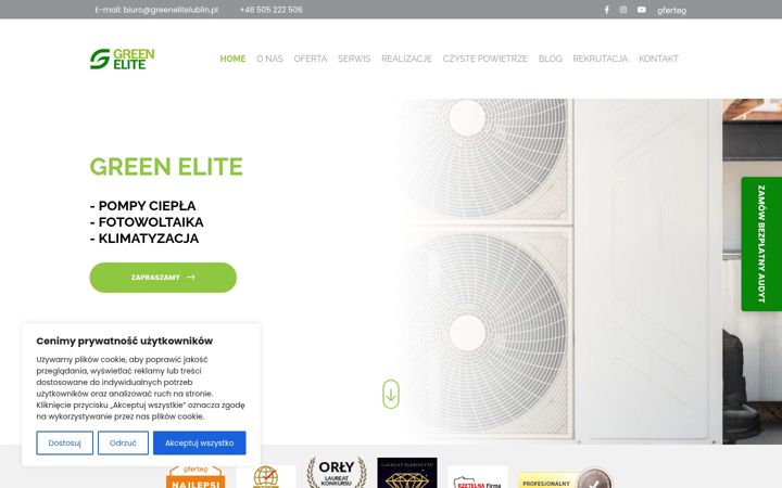 Screenshot of greenelitelublin.pl