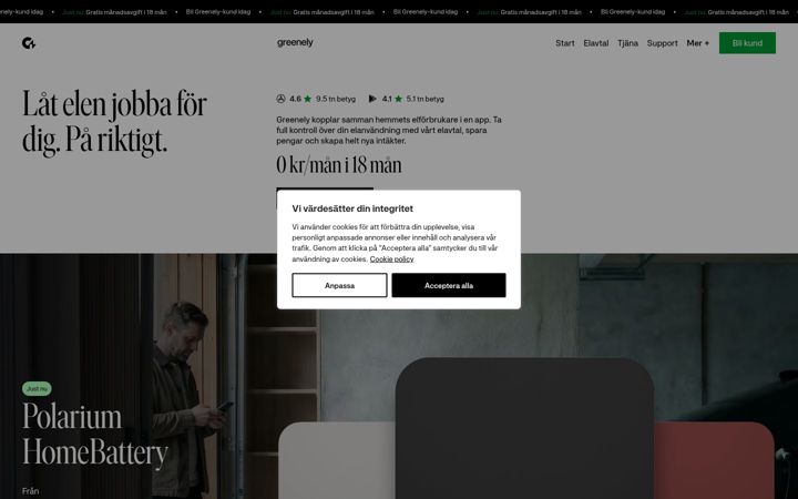Screenshot of greenely.com