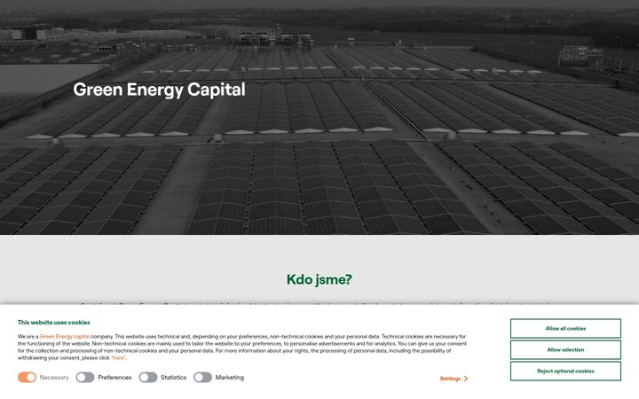 Screenshot of greenenergycapital.cz