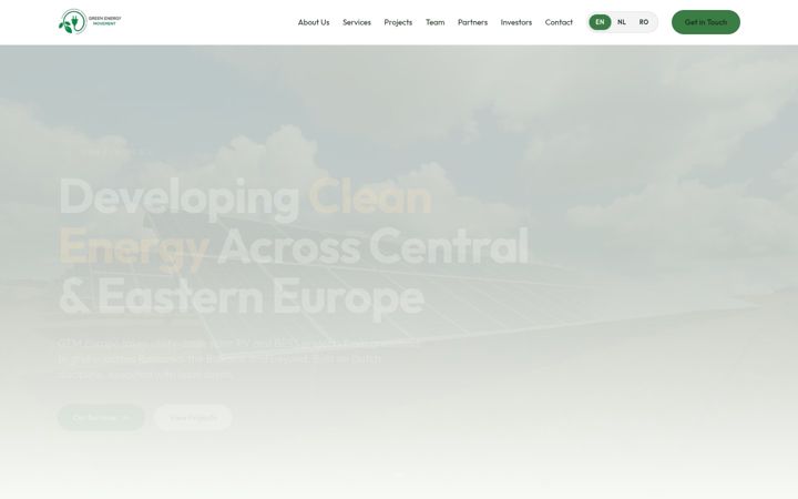 Screenshot of greenenergymovement.eu
