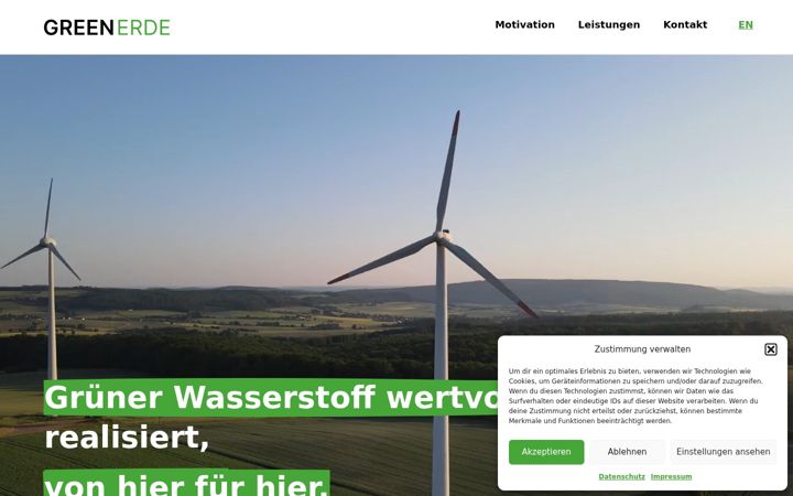 Screenshot of greenerde.de