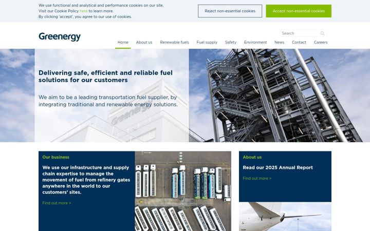 Екранна снимка на greenergy.com