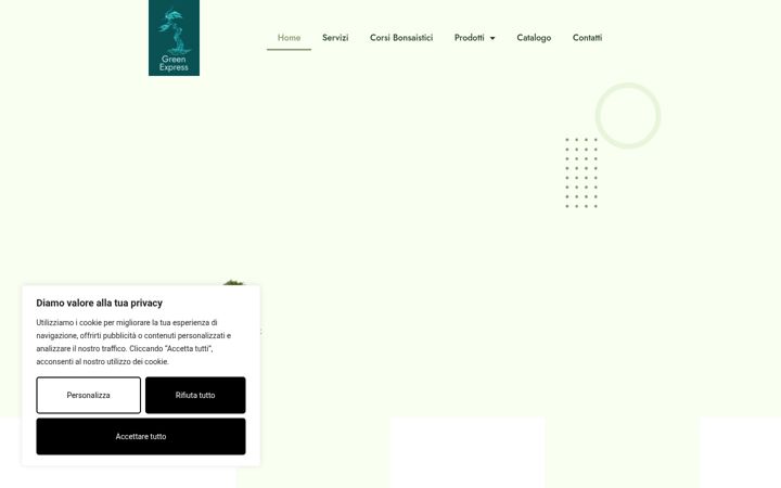 Screenshot of greenexpress-bonsai.it