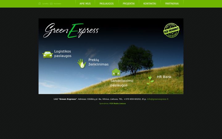 Screenshot of greenexpress.lt