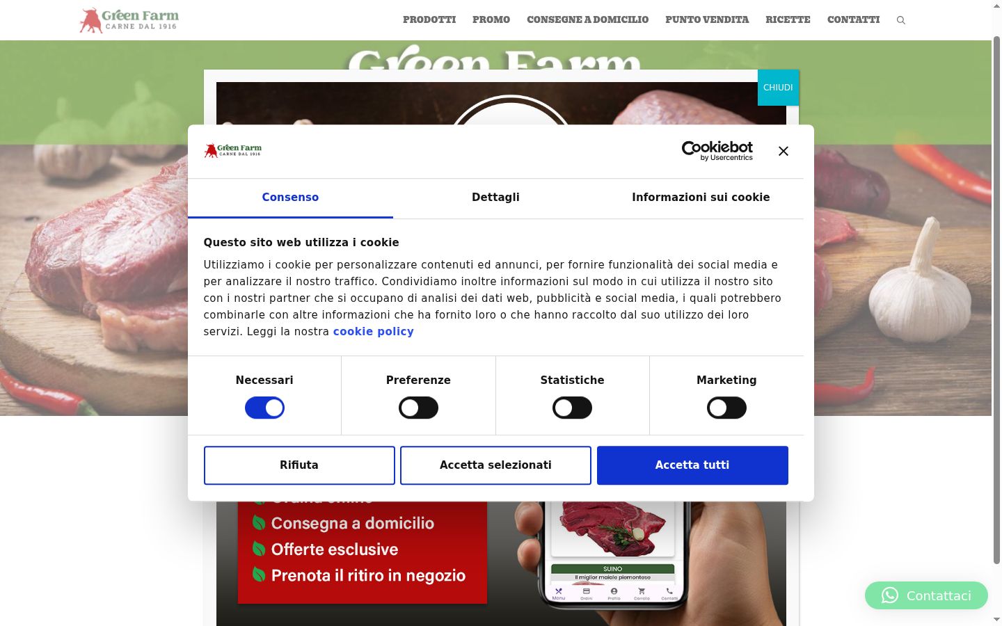 Screenshot tal-banner tal-kunsens muri qabel kwalunkwe interazzjoni