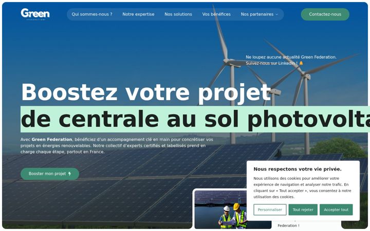 Screenshot of greenfederation.fr