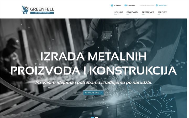 Screenshot of greenfell.hr