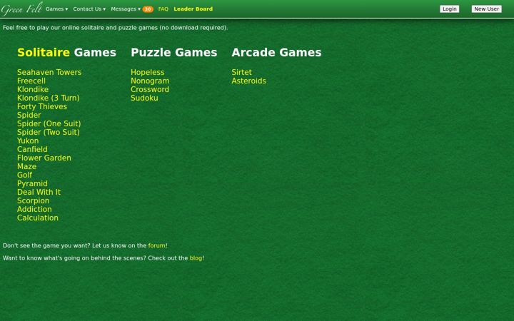 Screenshot of greenfelt.net