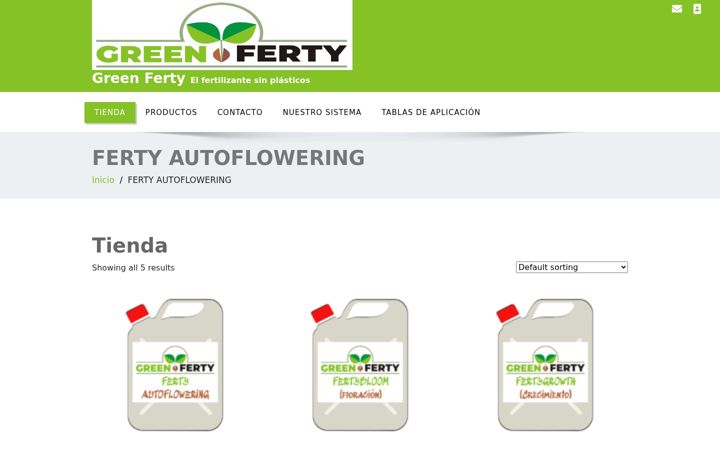 Screenshot of greenferty.com