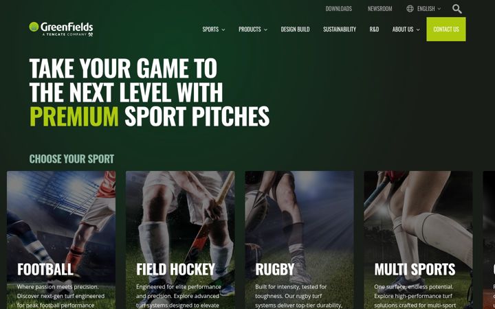 Screenshot of greenfieldsbrasil.com