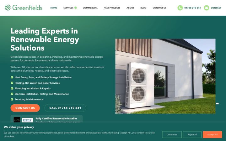 Screenshot of greenfieldspenrith.com