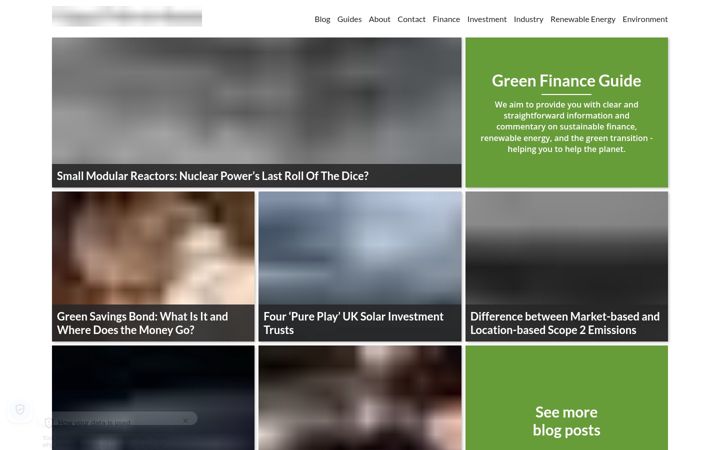 Screenshot of greenfinanceguide.com