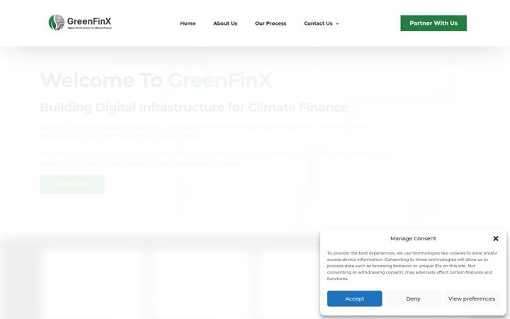 Screenshot of greenfinx.co.uk