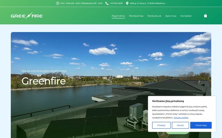 Screenshot of greenfire.lt