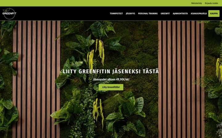 Screenshot of greenfitkuntosalit.com