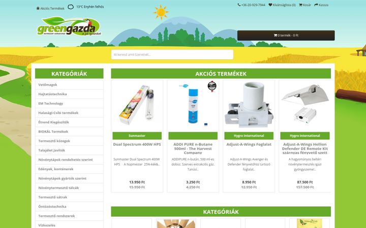 Screenshot of greengazda.com