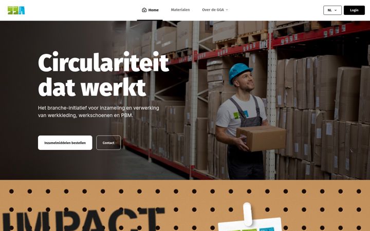Screenshot of greengearalliance.eu