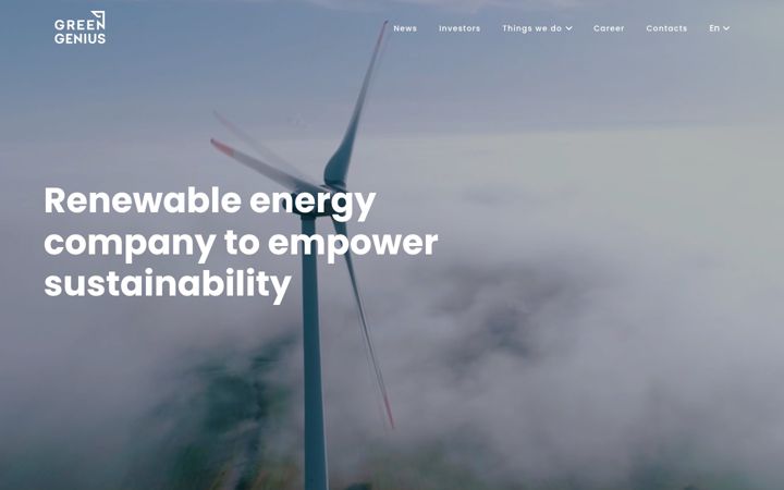 Screenshot of greengenius.eu