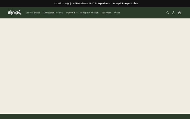 Screenshot von greengina.si