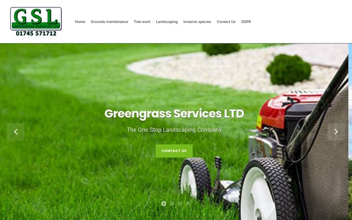 Screenshot of greengrassservices.co.uk