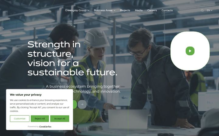 Screenshot of greengraygroup.pt