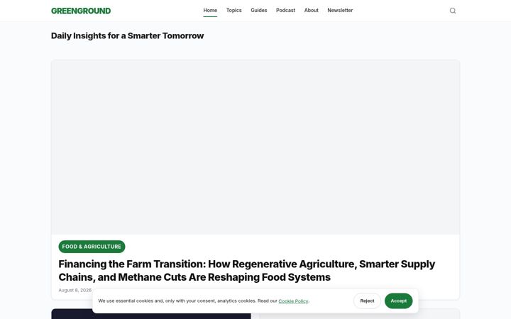 Screenshot of greenground.it