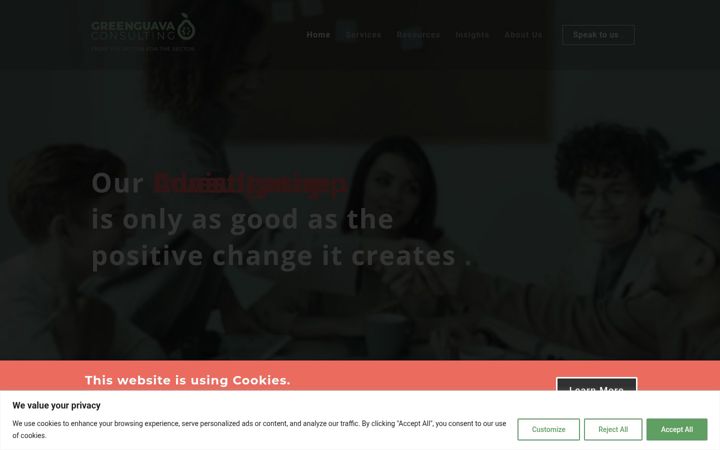Screenshot of greenguavaconsulting.com