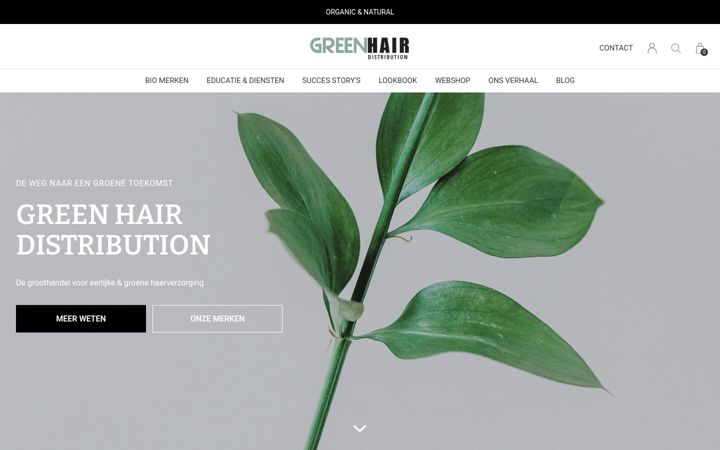 Screenshot of greenhairdistribution.com