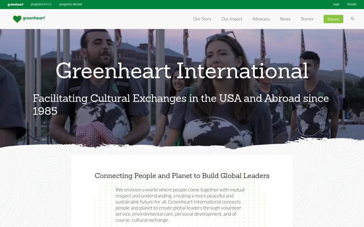 Screenshot of greenheart.org