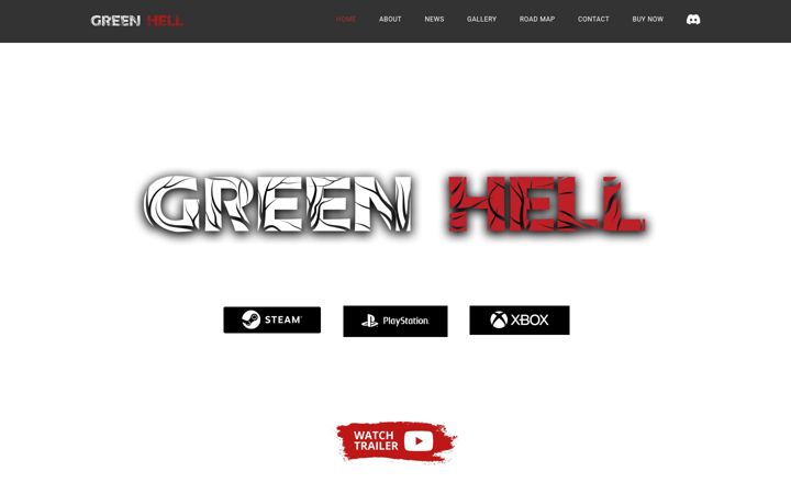Screenshot of greenhell-game.com
