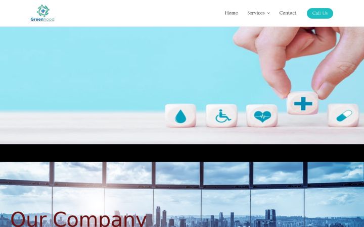 Screenshot of greenhoodltd.com