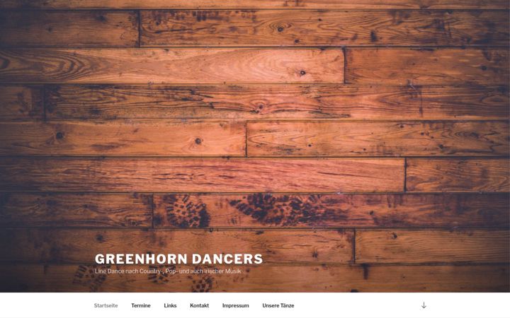 Screenshot of greenhorn-dancers.de