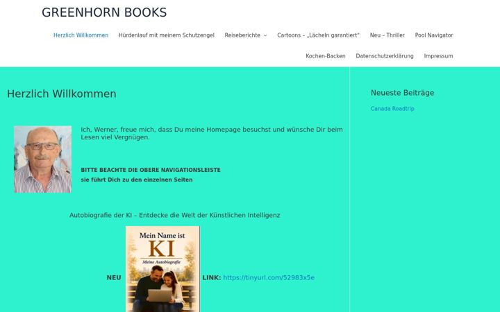 Screenshot of greenhornbooks.net