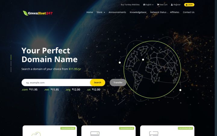 Screenshot of greenhost247.com