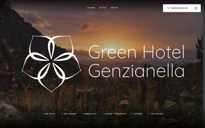 Screenshot von greenhotelgenzianella.it