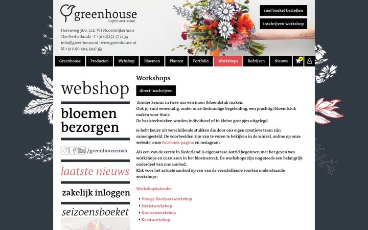 Screenshot of greenhouse.nl