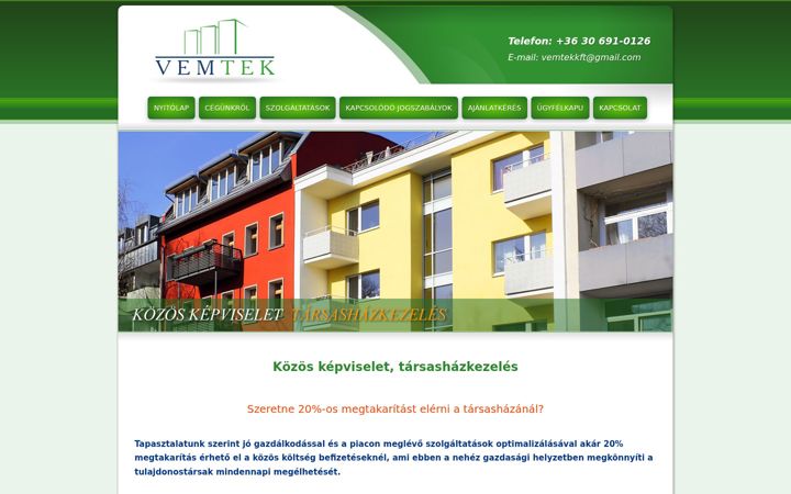 Screenshot of greenhousetarsashaz.hu