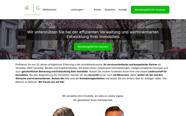 Screenshot of greenhousetec.de