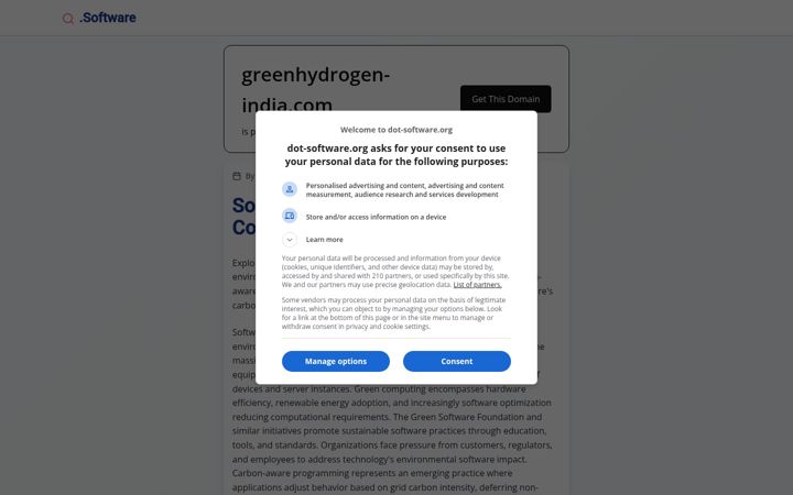Screenshot of greenhydrogen-india.com