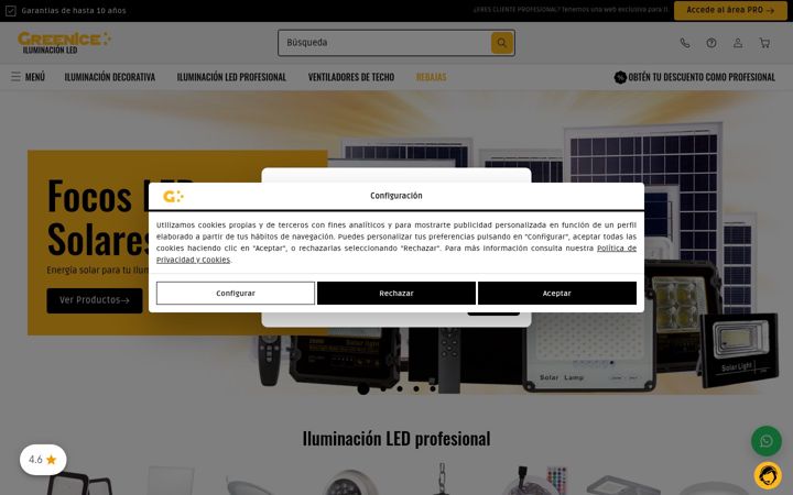 Screenshot of greenice.com