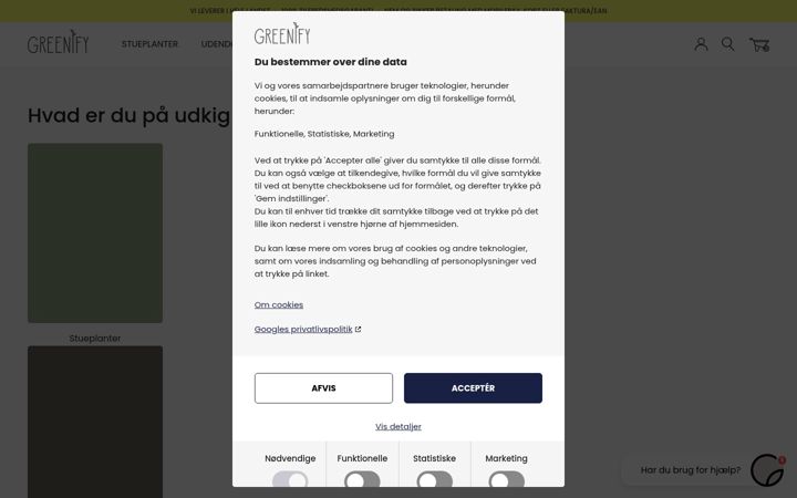 Screenshot of greenify.dk