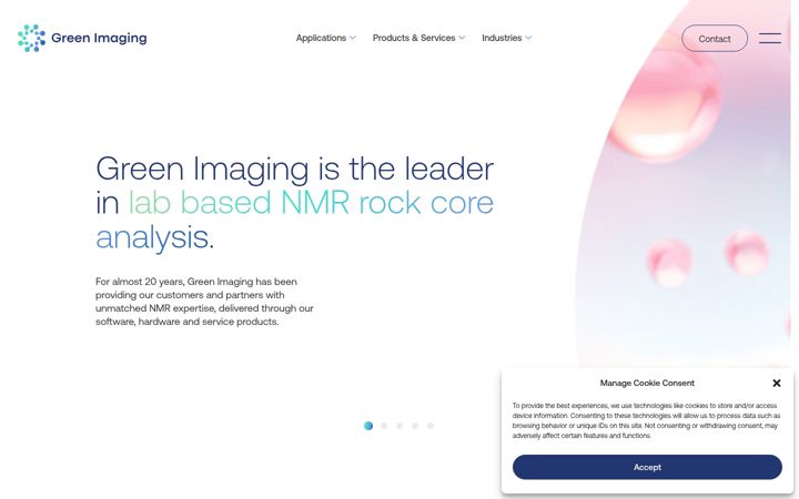 Screenshot of greenimaging.com