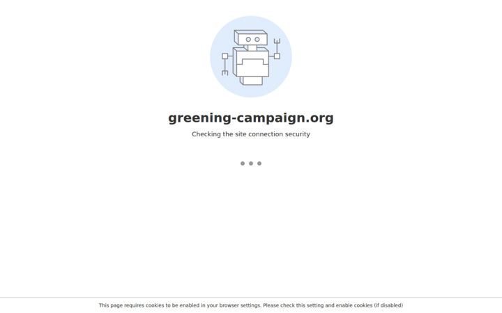 Ekrānuzņēmums no greening-campaign.org